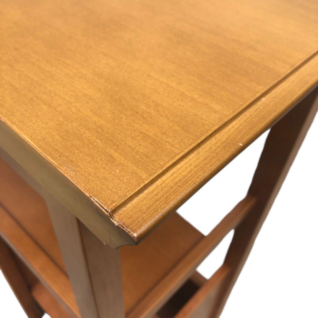 【美品！】Karimoku カリモク家具 電話台・花台 コンセント付き 猫脚