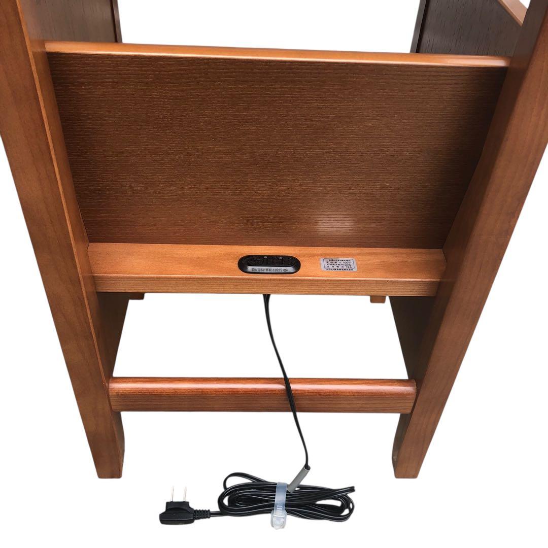 【美品！】Karimoku カリモク家具 電話台・花台 コンセント付き 猫脚