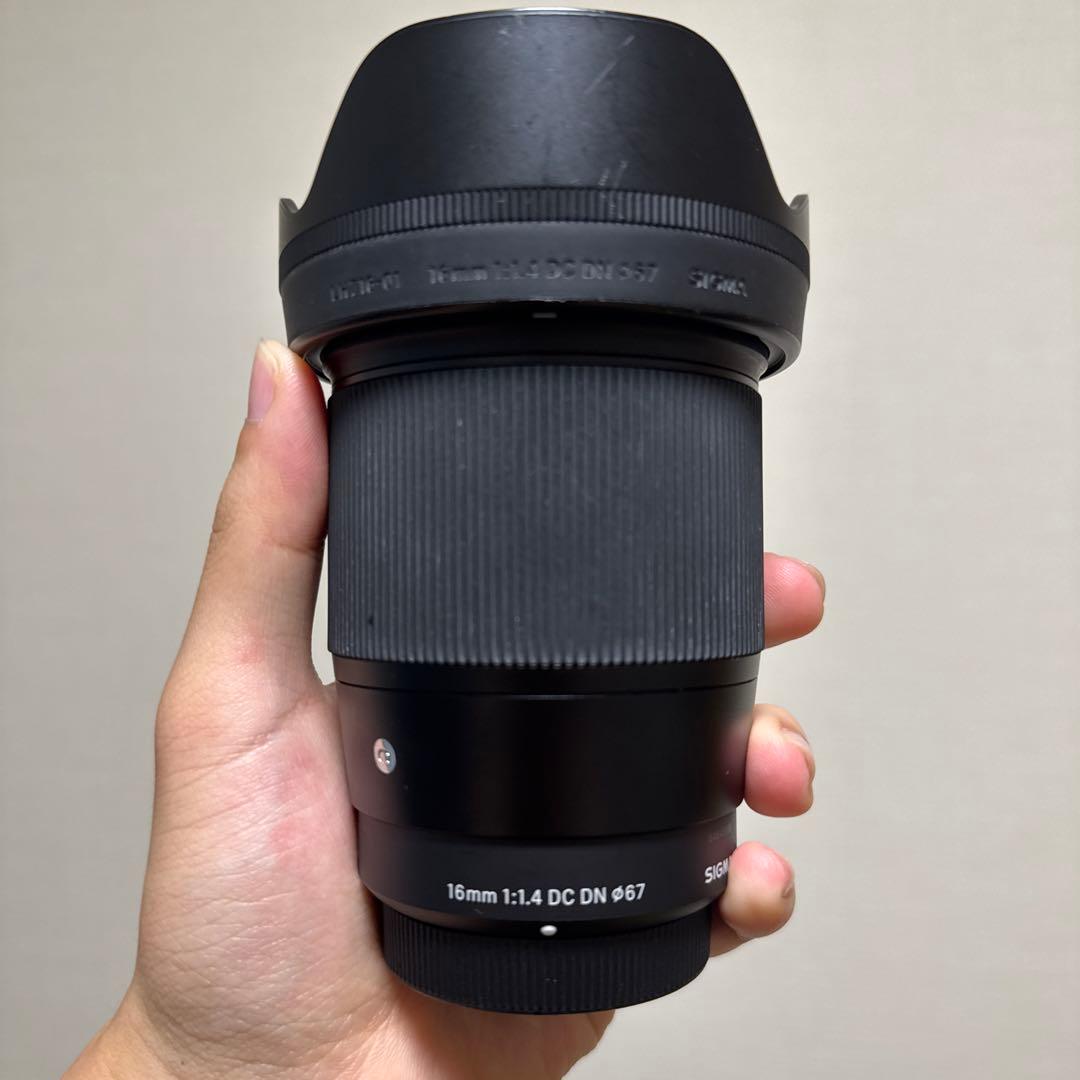 レンズ(単焦点) sigma 16mm f1.4 dc dn