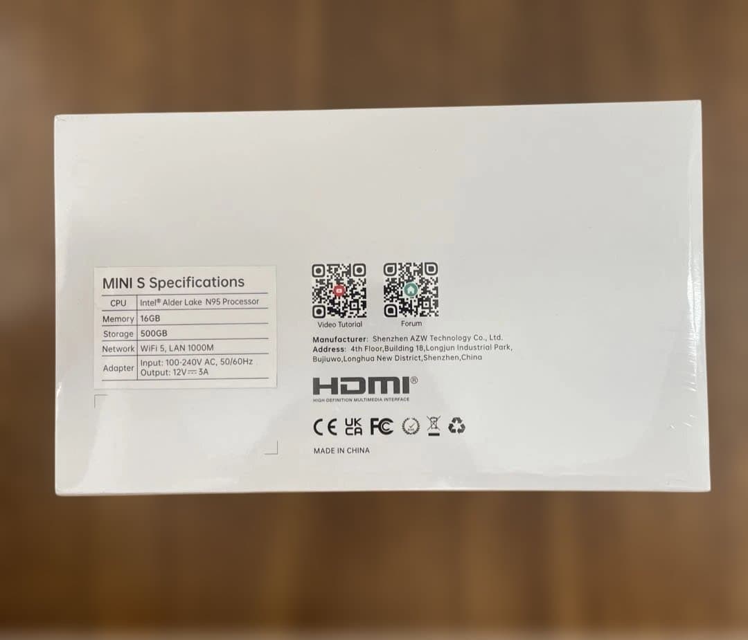 Beelink MINI S12ミニPC 16GBRAM 500GB SSD