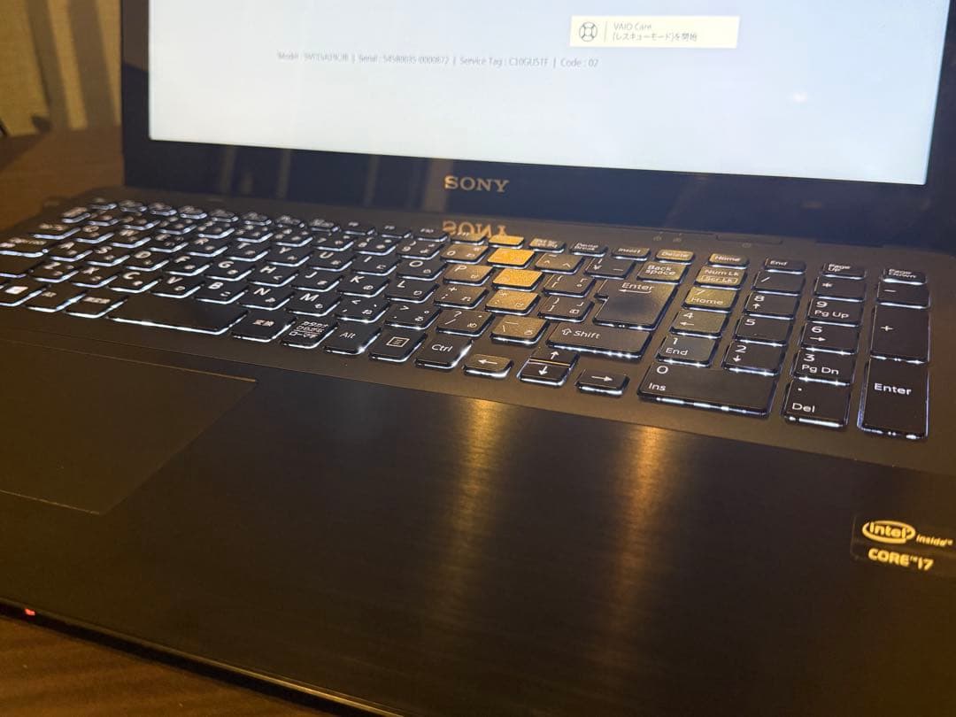 SONY VAIO ブラック 起動失敗 ジャンク品