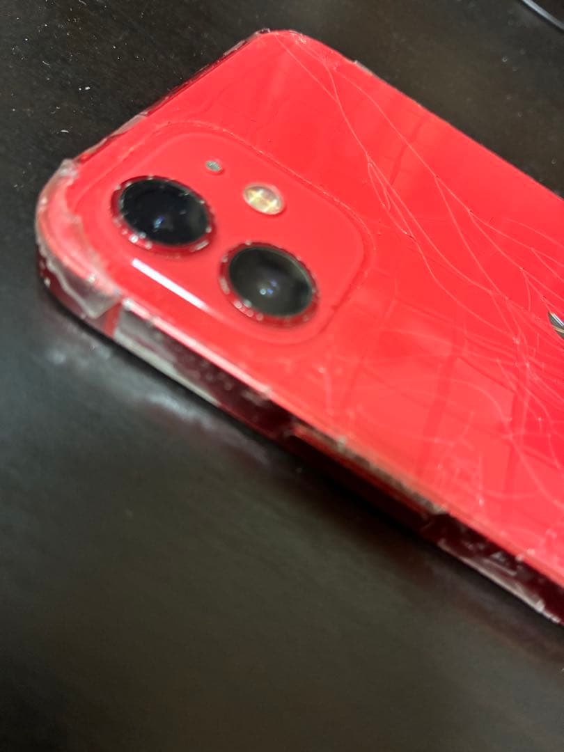 iPhone 12 (PRODUCT(RED)) 128GB 背面ひび割れあり