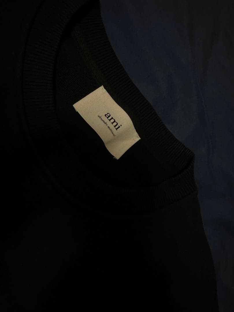 正規品ami paris アミパリス　スウェット　トレーナー　ブラック　XL