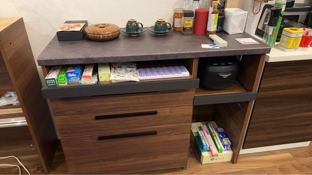 120cm幅 キッチン収納 日本製