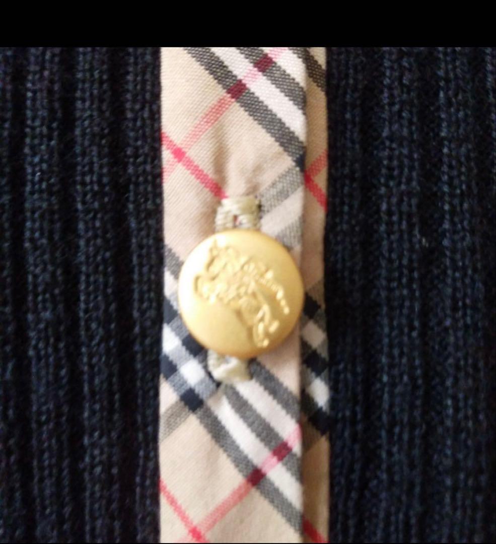 レア BURBERRYS バーバリー カーディガン ブラック ノバチェック