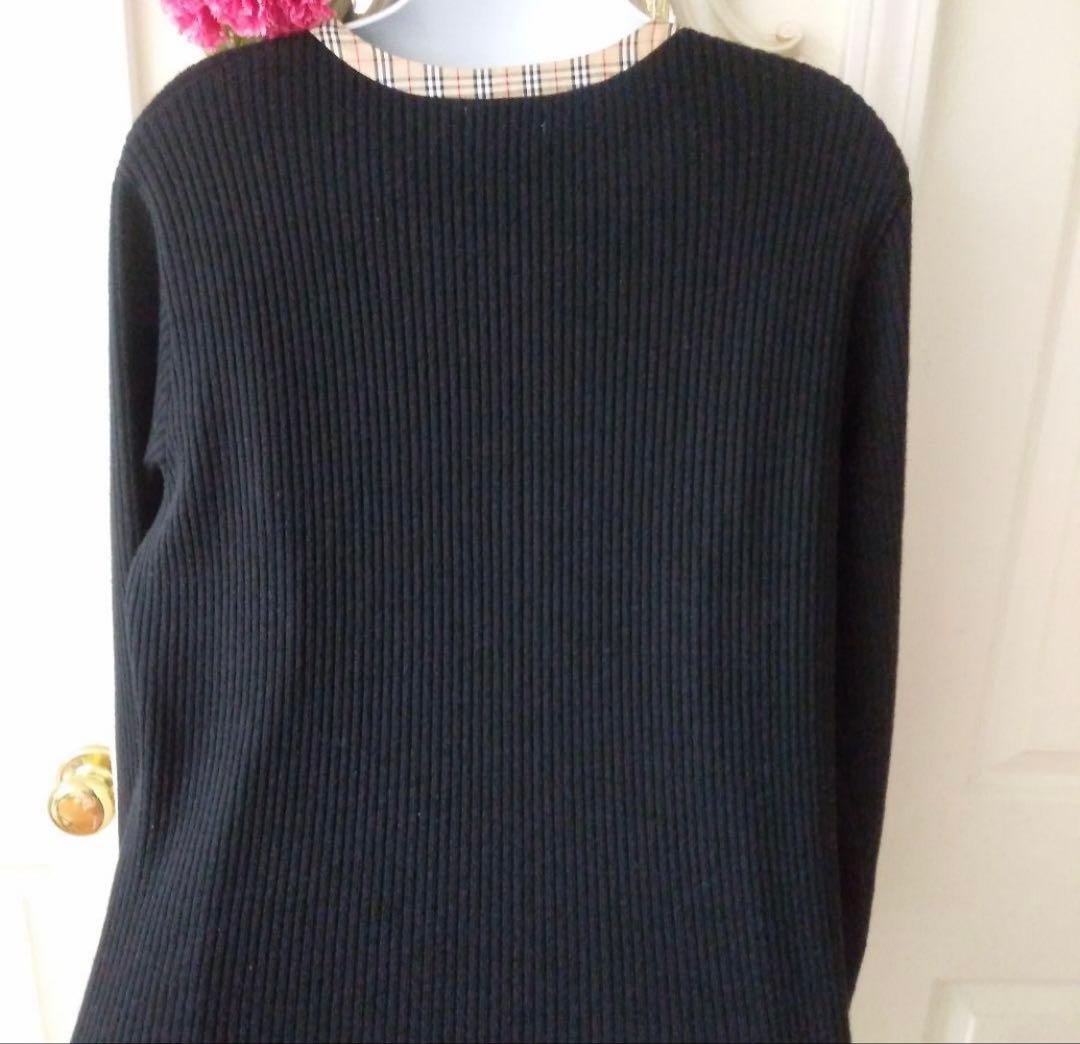 レア BURBERRYS バーバリー カーディガン ブラック ノバチェック