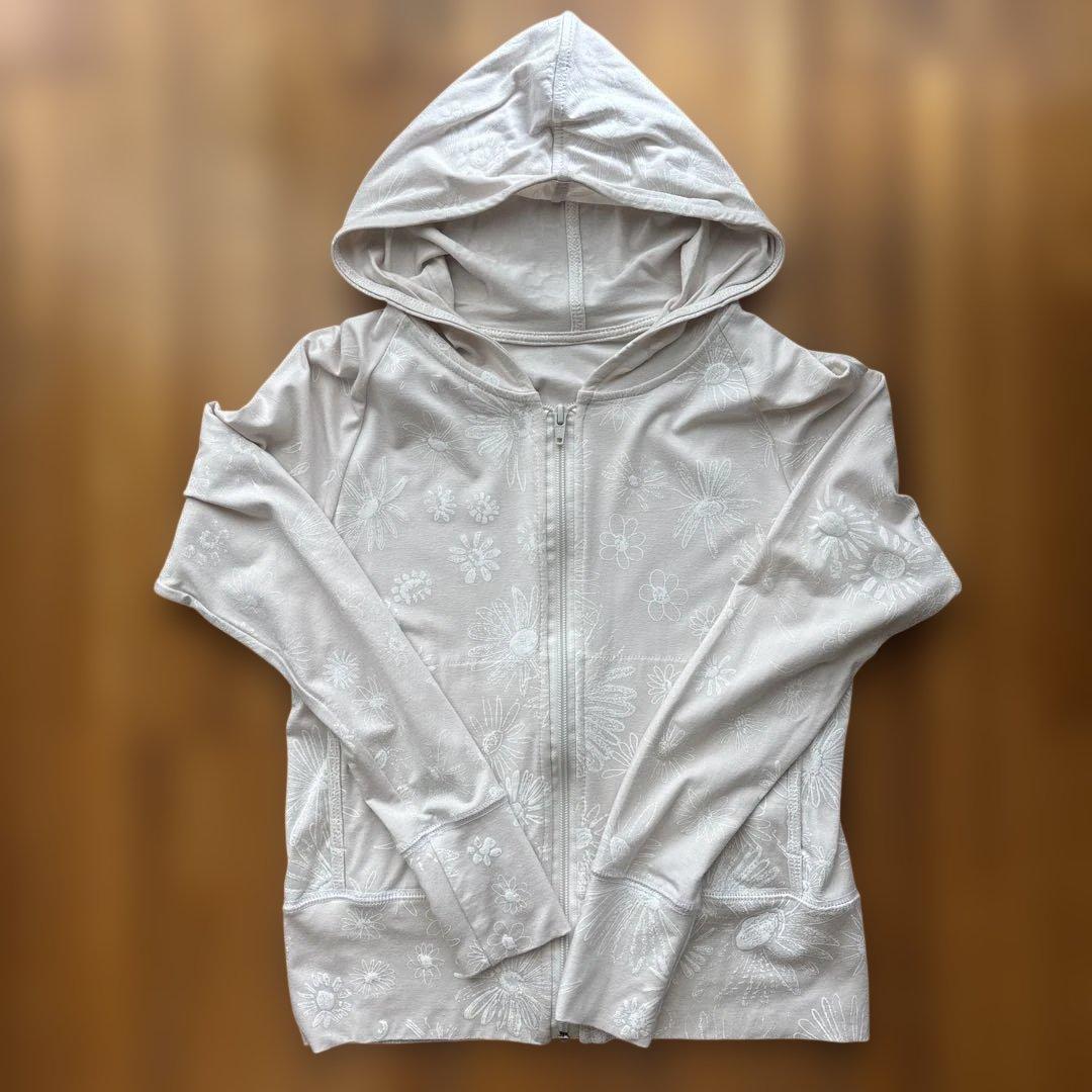 Juana de Arco 花柄フード付きパーカー