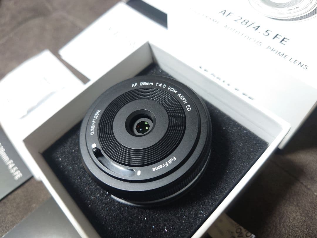 VILTROX 28mm F4.5 Eマウント【室内試撮のみ、ほぼ未使用品】