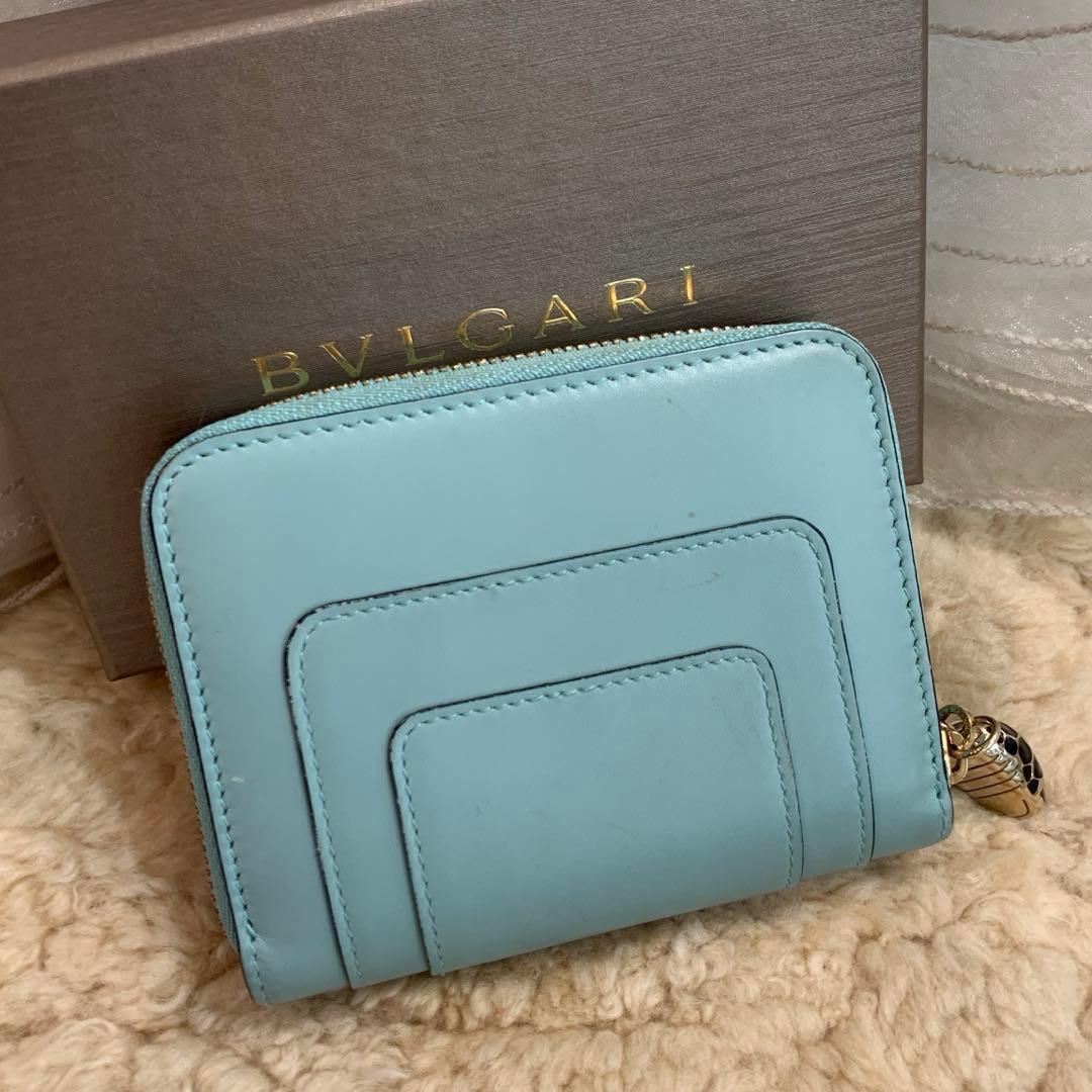 ☆美品☆BVLGARI セルペンティ フォーエバー パース ライトブルー系