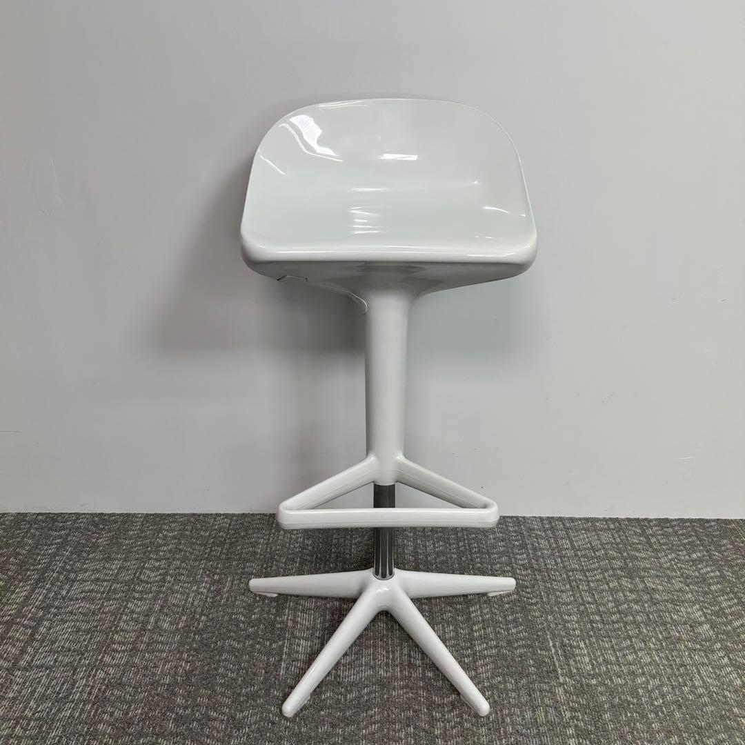 Kartell カウンターチェア SPOON ホワイト ハイチェア ハイスツール
