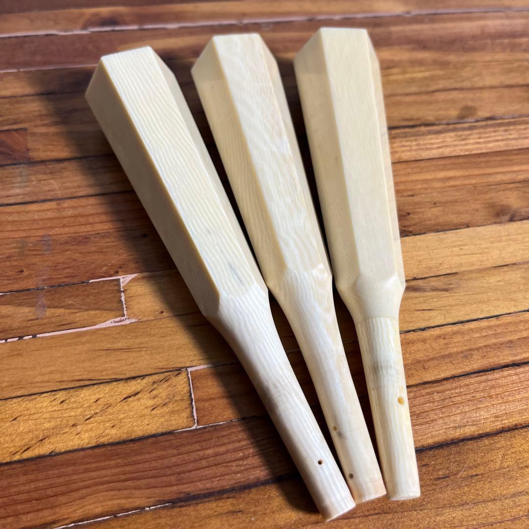 三味線用 糸巻き（素六型）7本セット 黒檀製 ミックス