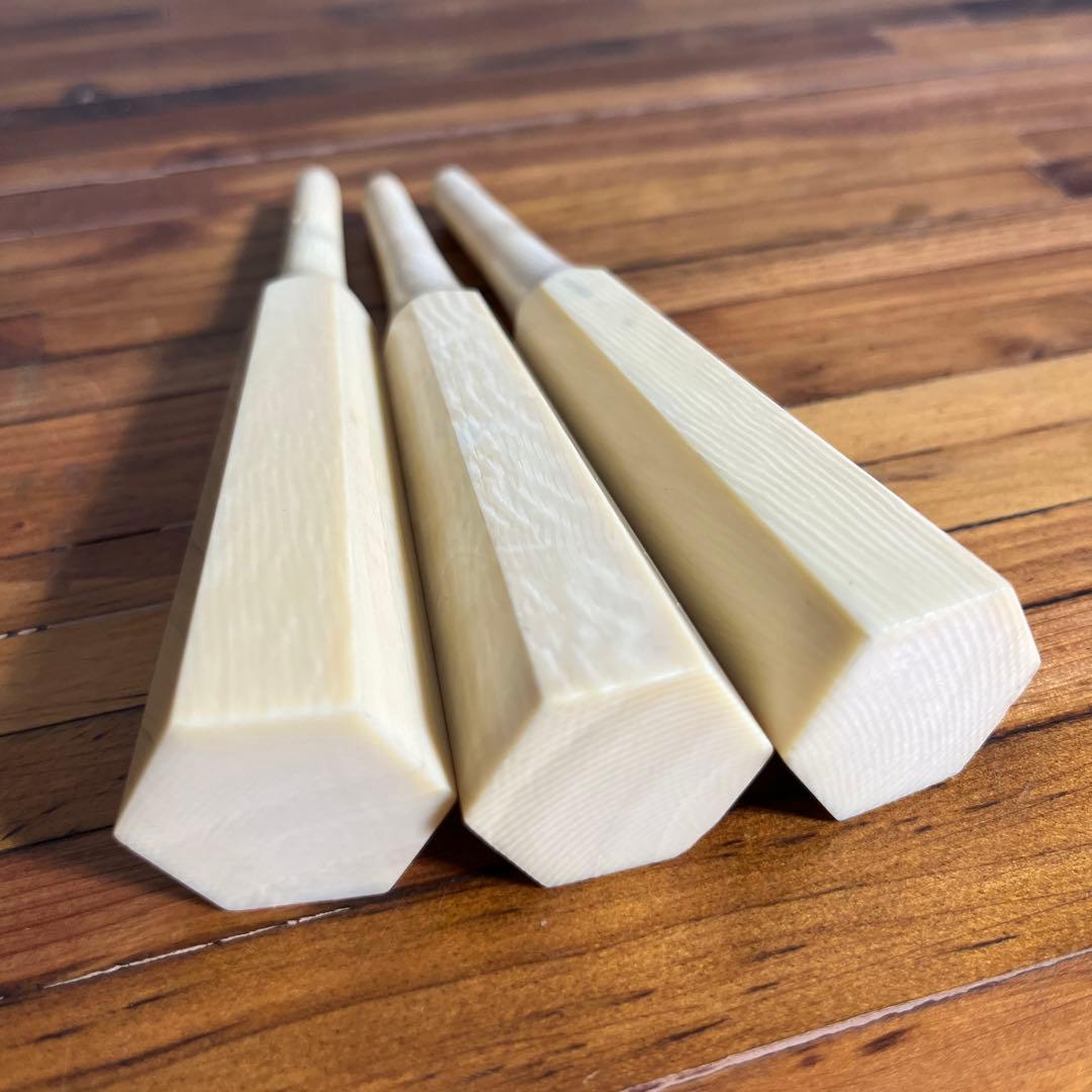 三味線用 糸巻き（素六型）7本セット 黒檀製 ミックス