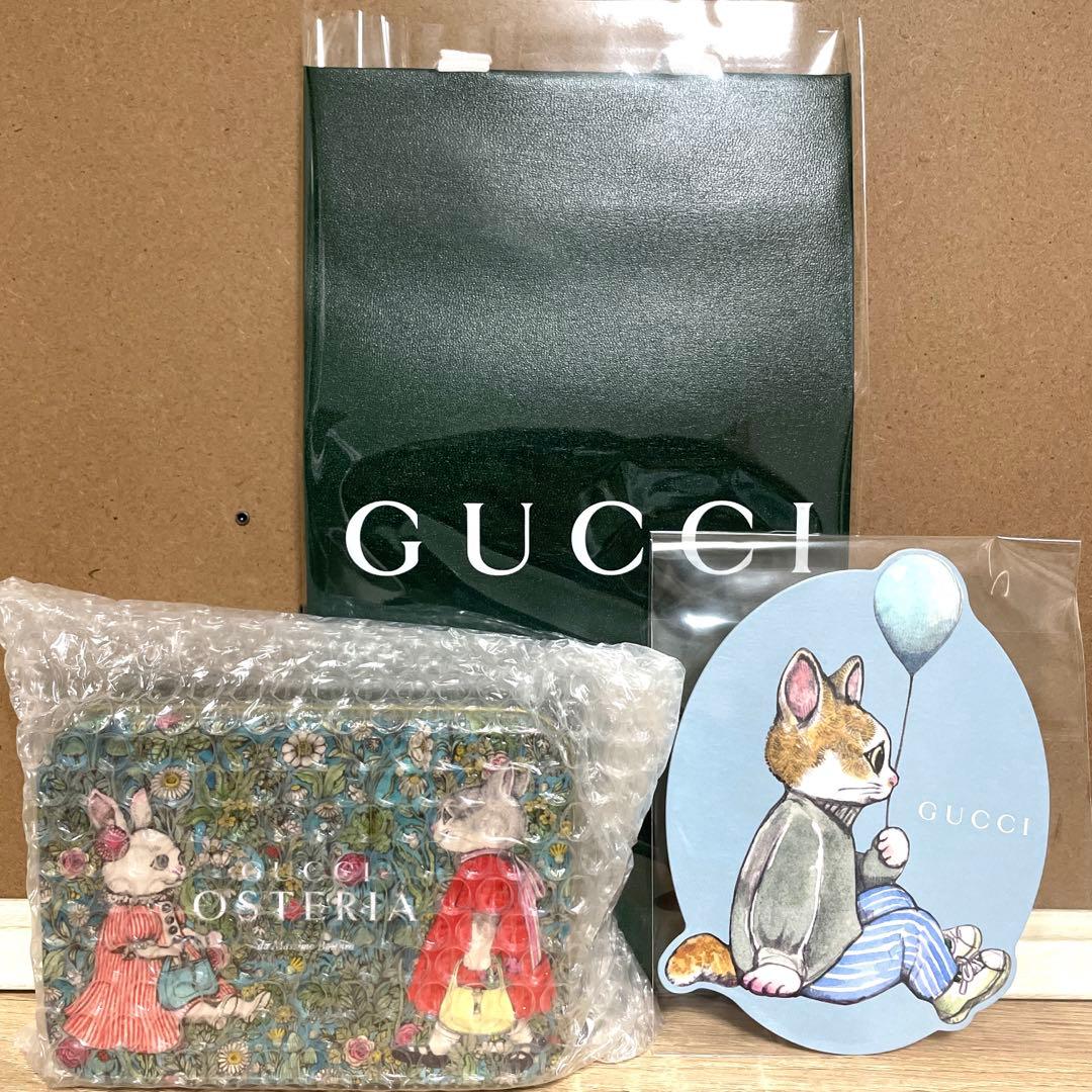 ヒグチユウコ　グッチ クッキー缶　メッセージカード　ショッパー