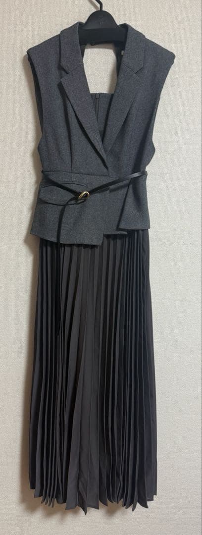 【専用】SNIDEL ジレディティールジャンスカ　グレー　サイズ0