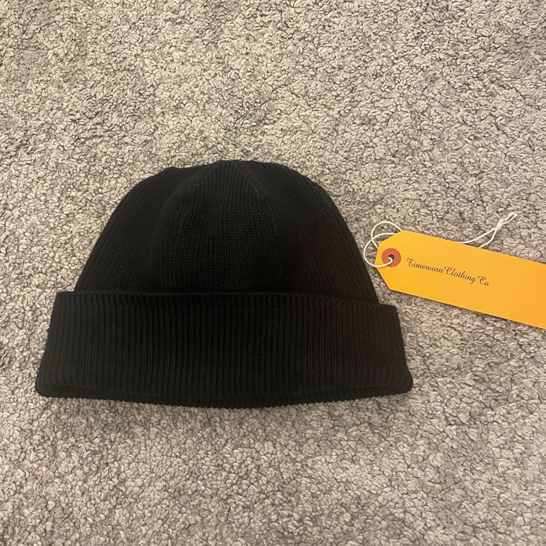 BUTCHER PRODUCTS コットンニットキャップ　黒　試着のみ