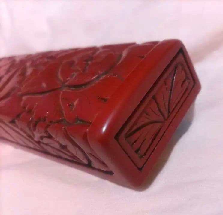 専用　　木彫り堆朱(きぼりついしゅ) 新潟村上伝統工芸品