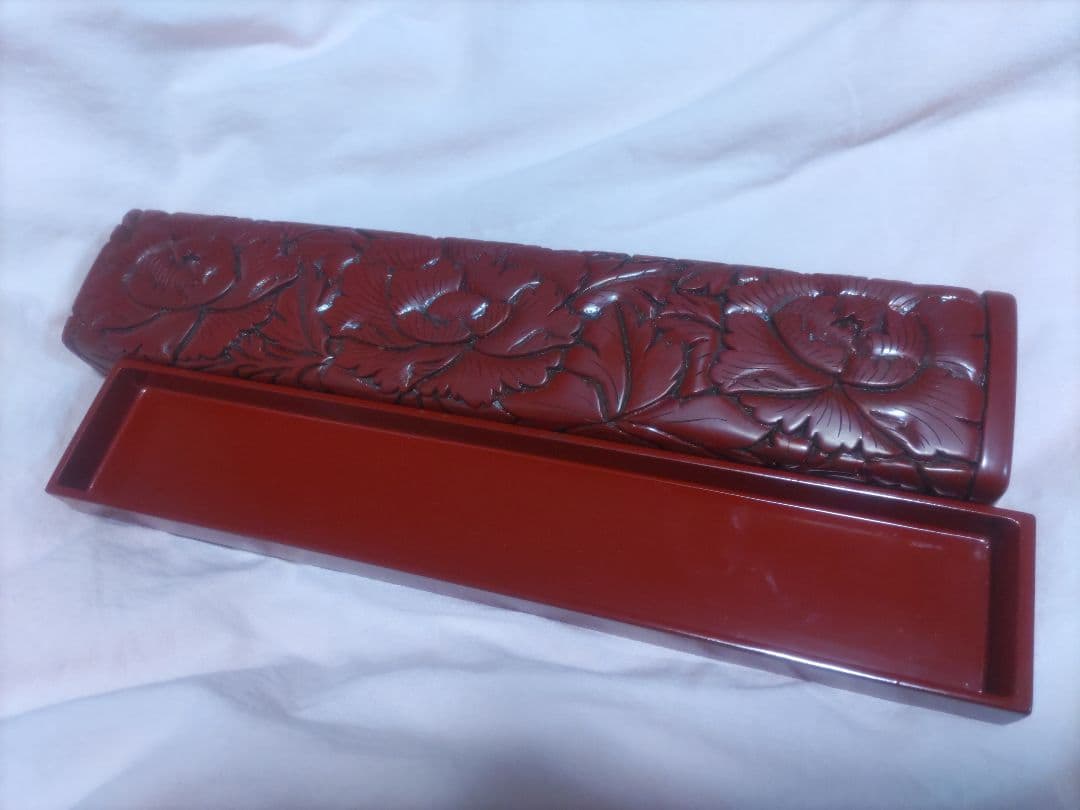 専用　　木彫り堆朱(きぼりついしゅ) 新潟村上伝統工芸品