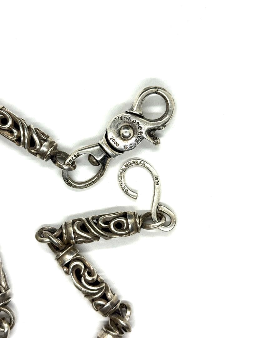 L776 超重厚silver925 ローラー ウォレットチェーン