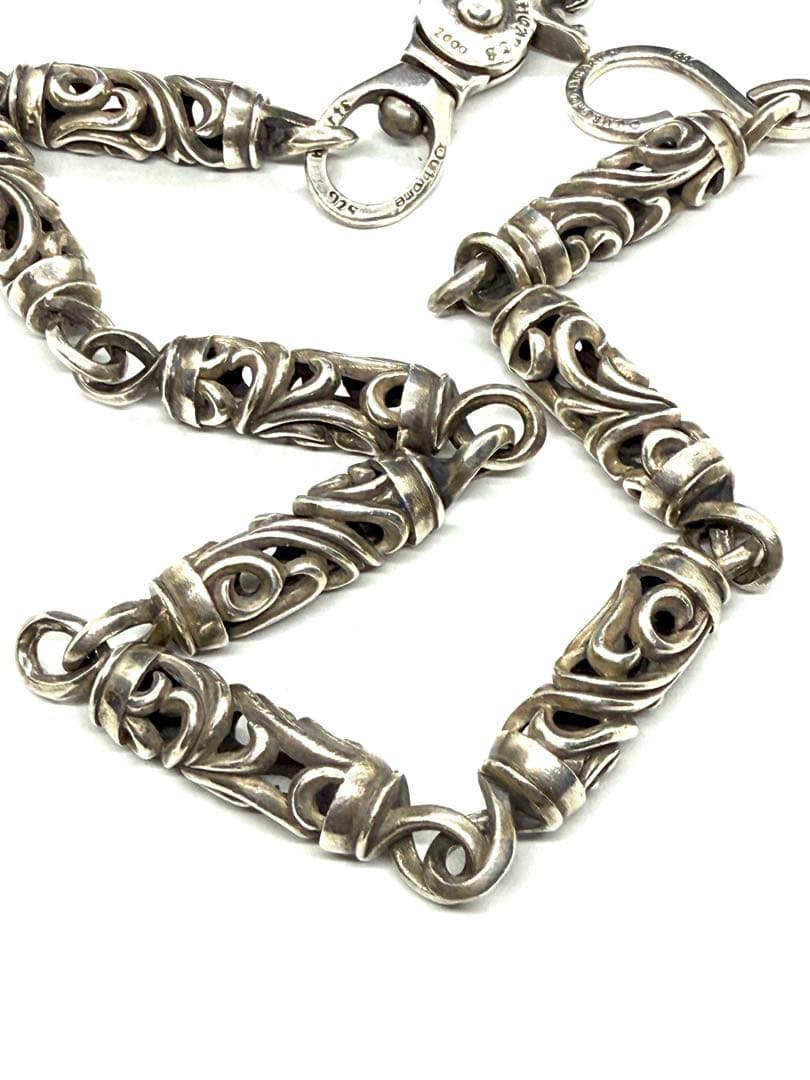 L776 超重厚silver925 ローラー ウォレットチェーン