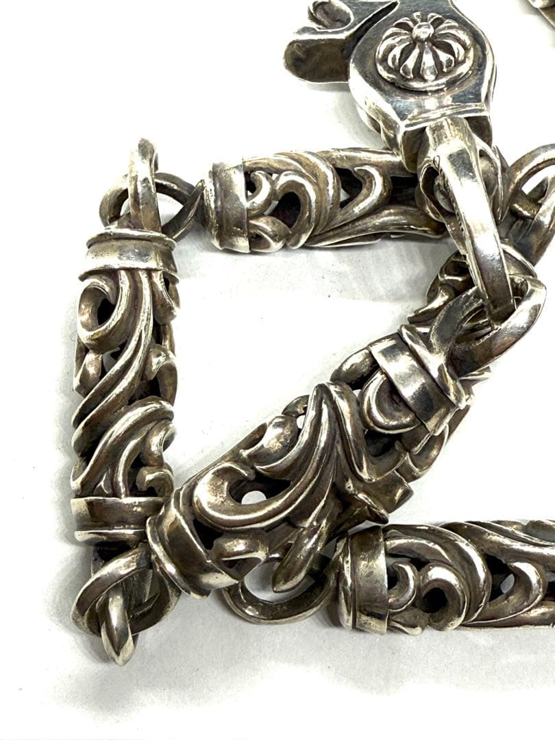 L776 超重厚silver925 ローラー ウォレットチェーン