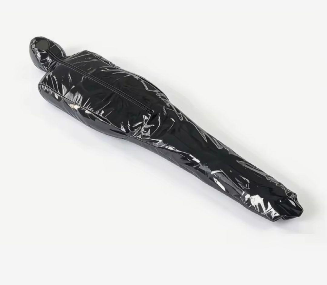 寝袋ゼンタイ拘束全身タイツ光沢エナメルマミーボンデージコスプレSM