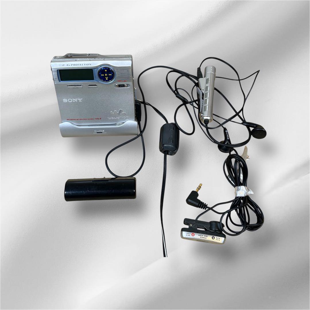 【完動品】ソニー MD ウォークマン MZ-R910 録音・再生　完動品　セット