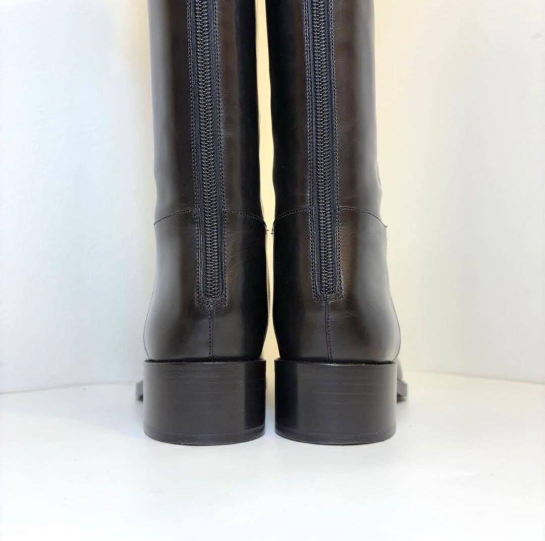 【美品】サルトル シングルバックベルトブーツ 37