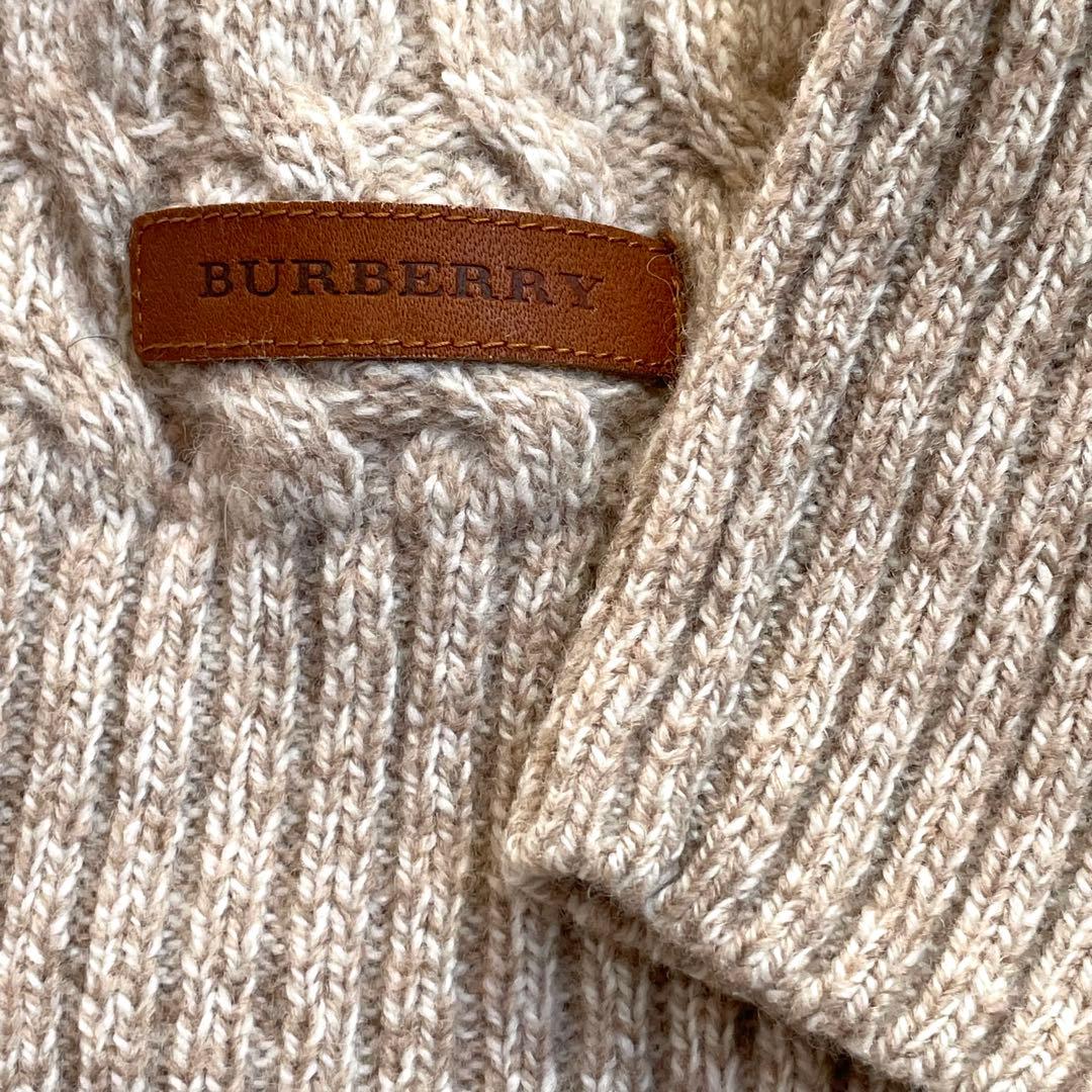 【美品】正規品BURBERRY バーバリー ロンドン ケーブル 編み ニット　L