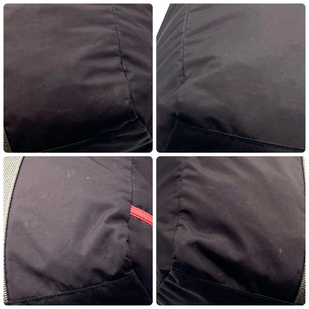 【美品】プラダスポーツ ボストンバッグ 大容量 ナイロン 白タグ ブラック