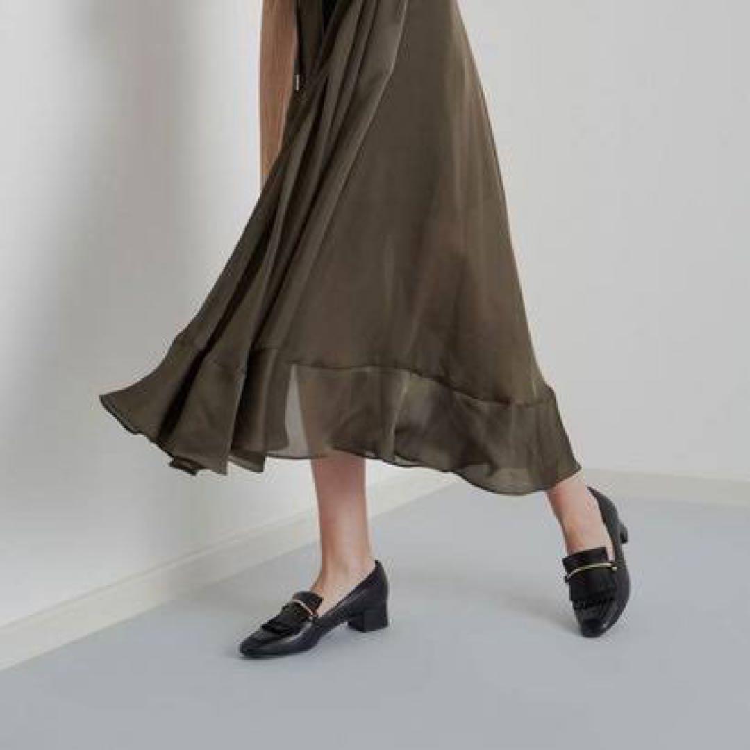 みーこsacai 20S/S アシンメトリードッキングニットワンピース