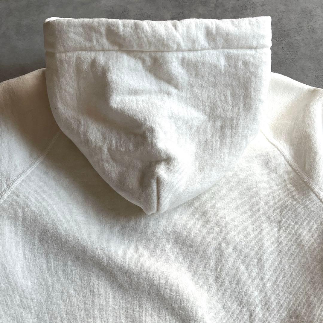 ドゥーズィーエムクラス パーカー フーディ コットン シルク 裏起毛 アイボリー