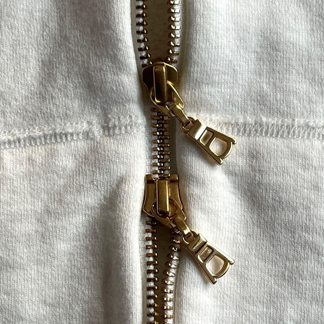 ドゥーズィーエムクラス パーカー フーディ コットン シルク 裏起毛 アイボリー