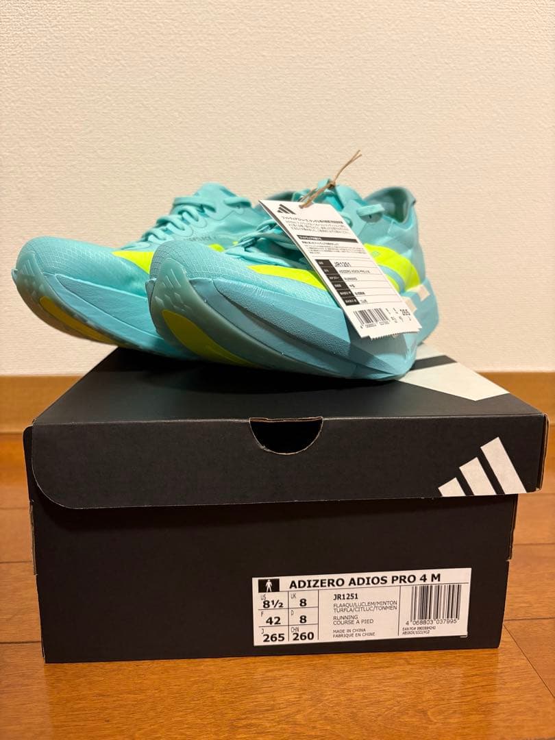 adidas ADIZERO ADIOS PRO4 26.5cm 新品未使用
