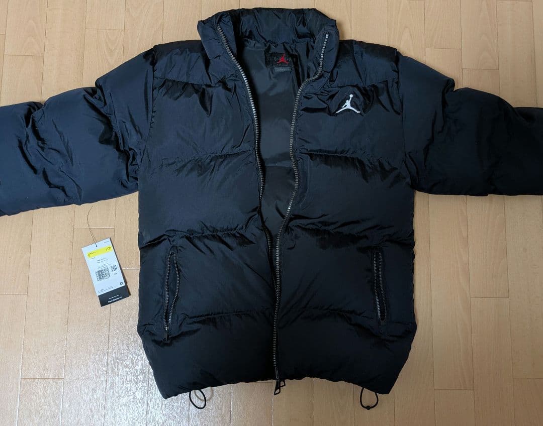 ナイキ　ブラック　ダウンジャケット ジャンプマンロゴ　ジョーダン　S