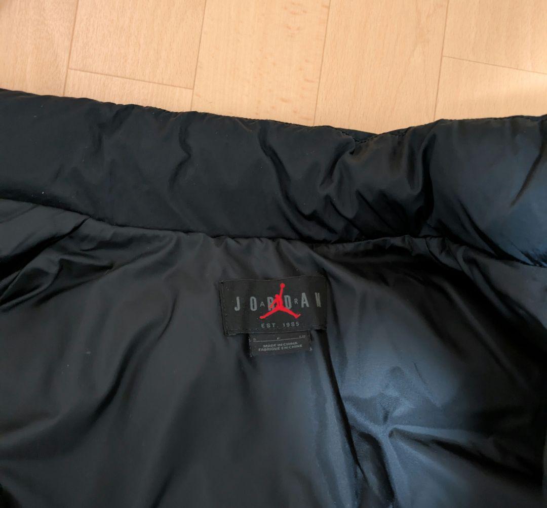 ナイキ　ブラック　ダウンジャケット ジャンプマンロゴ　ジョーダン　S