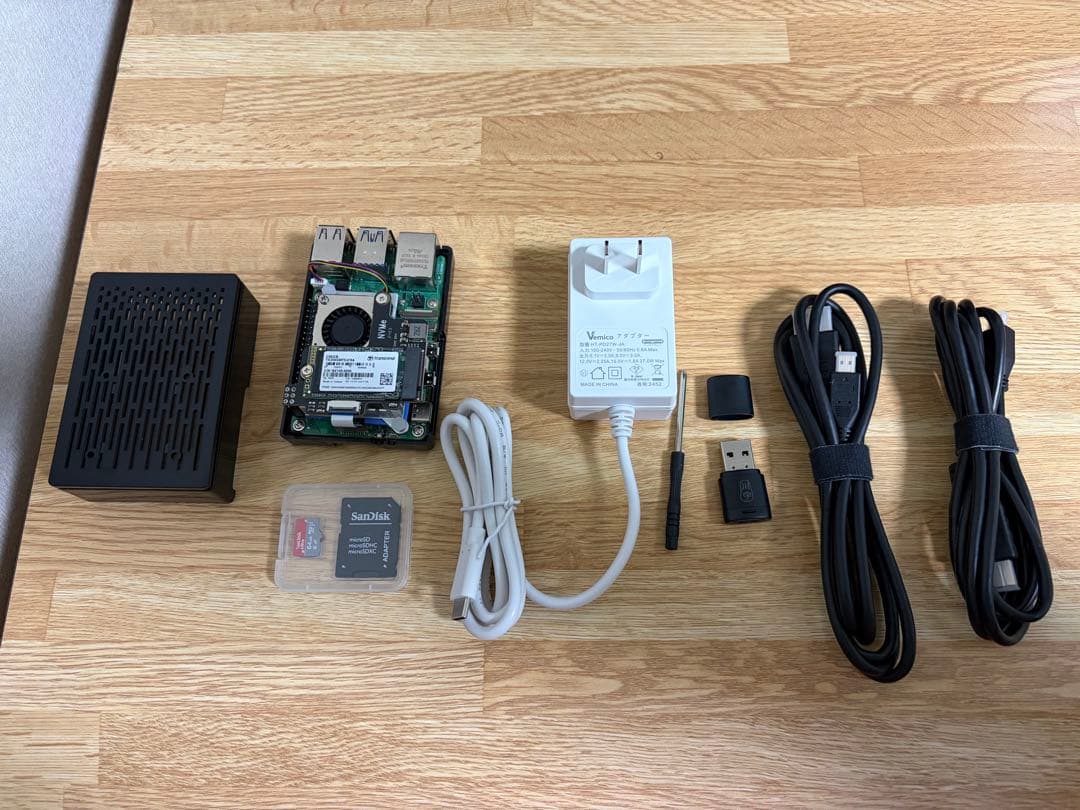 Raspberry Pi 5 メモリ8GB セット SSD増設済