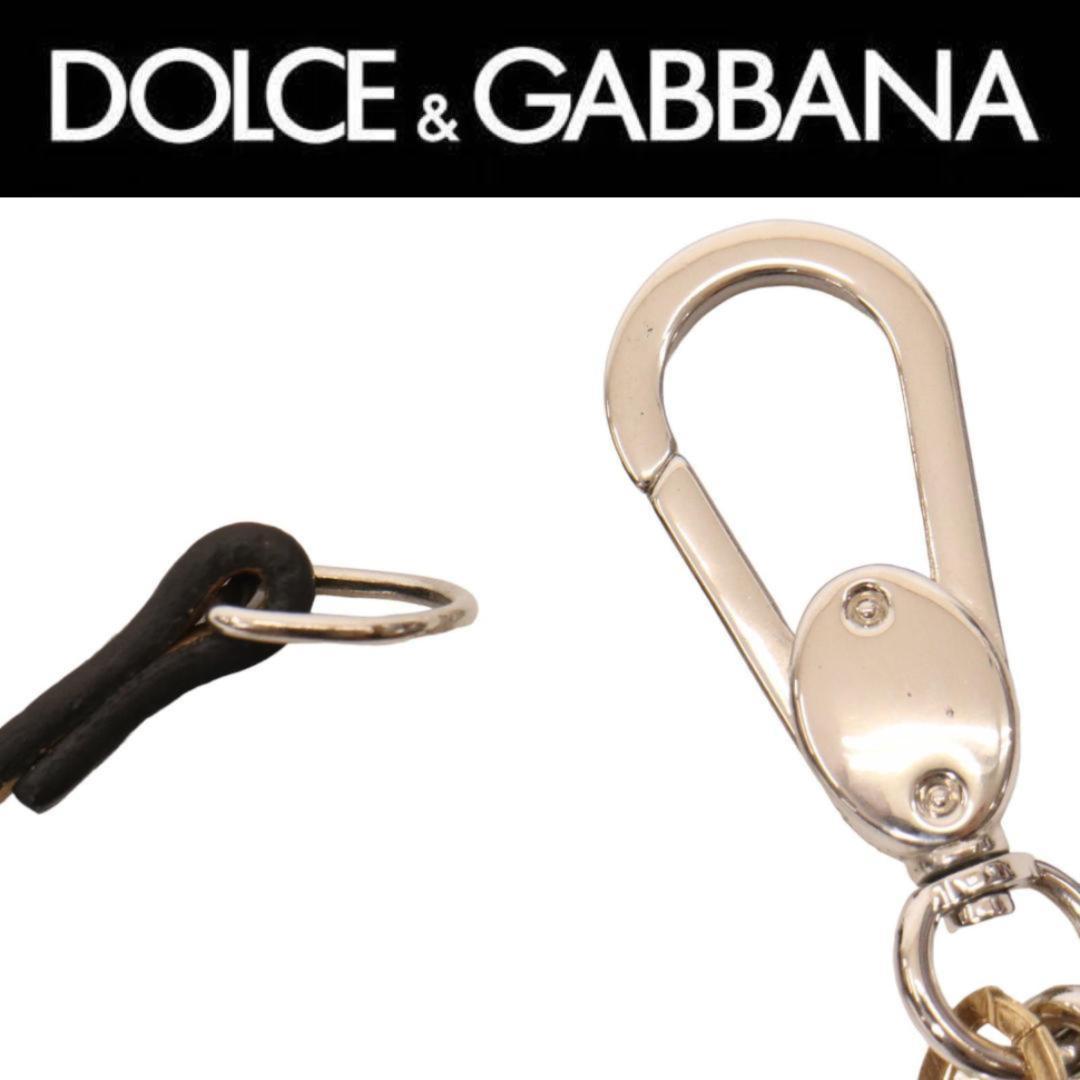 D&C ドルチェ&ガッバーナ ウォレットチェーン パールメタル２連チェーンベルト