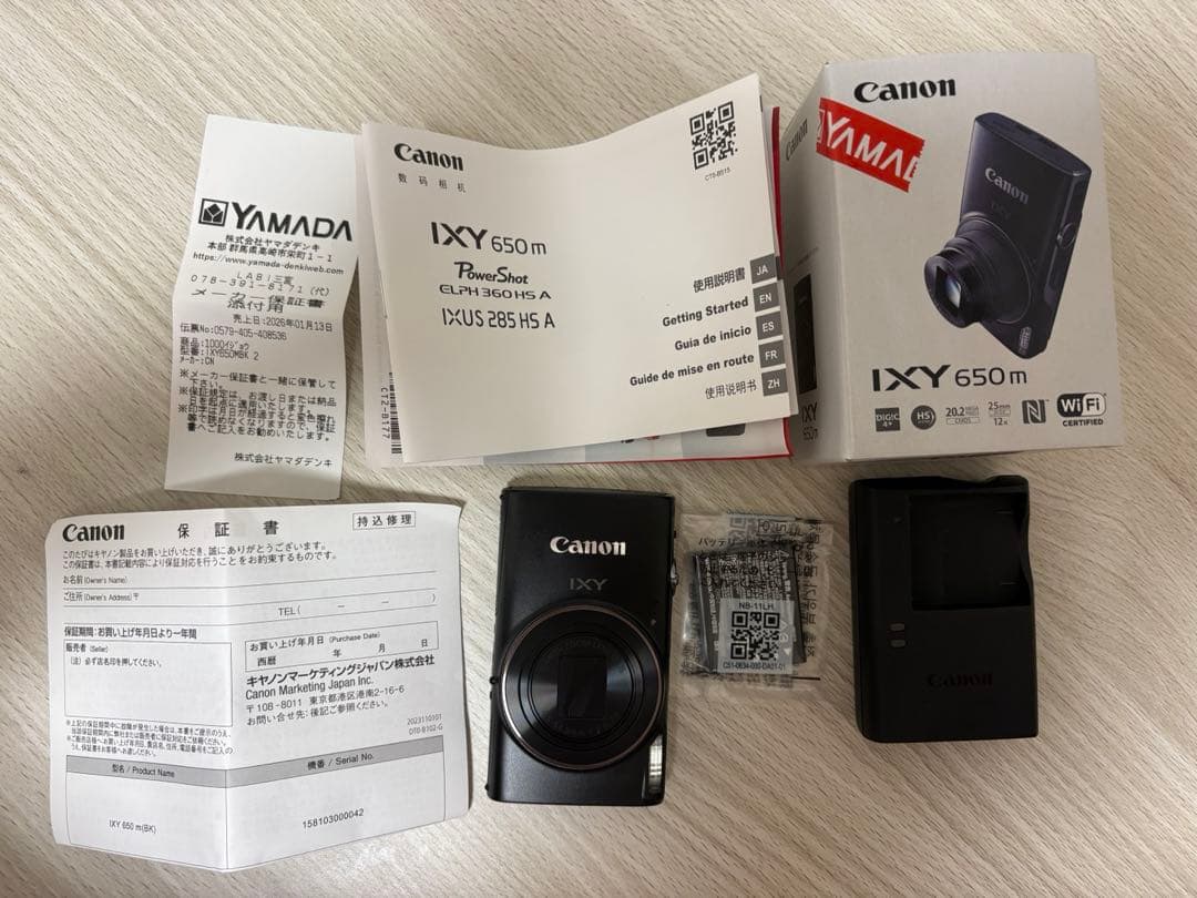 Canon IXY 650 mコンパクトデジタルカメラ