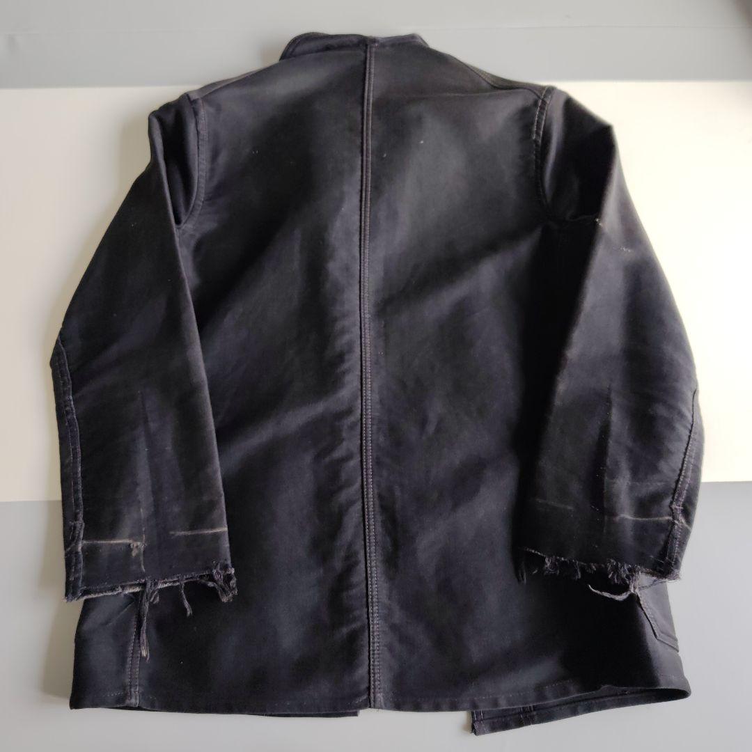 40s〜60s ブラックモールスキン　ワークジャケット vintage