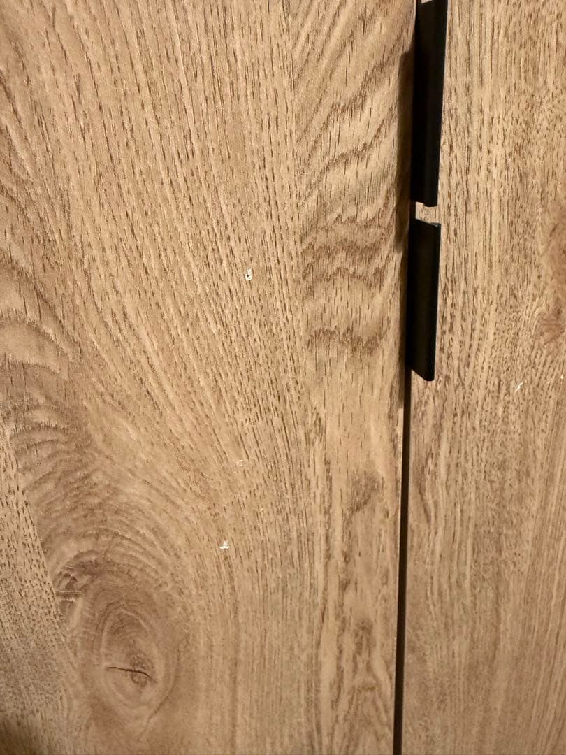 ラタン調キャビネット　リビングボード　ロウヤ　LOWYA 木目調