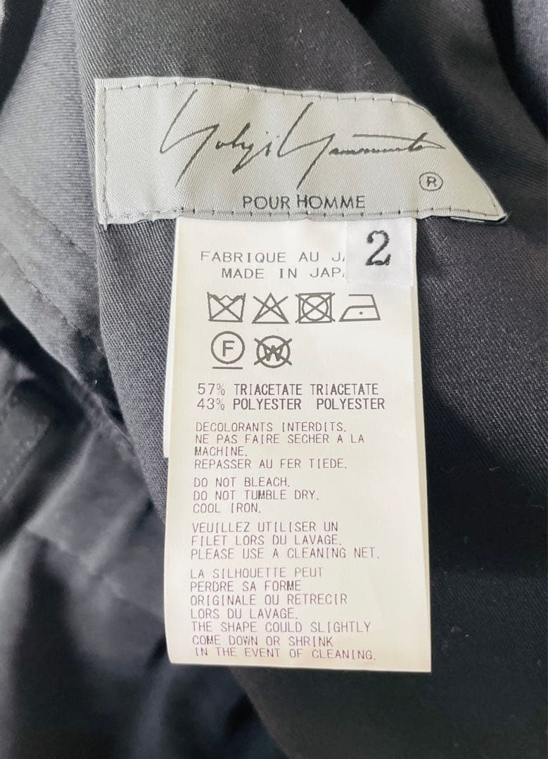 25ss Yohji Yamamoto POUR HOMME ハーフパンツ