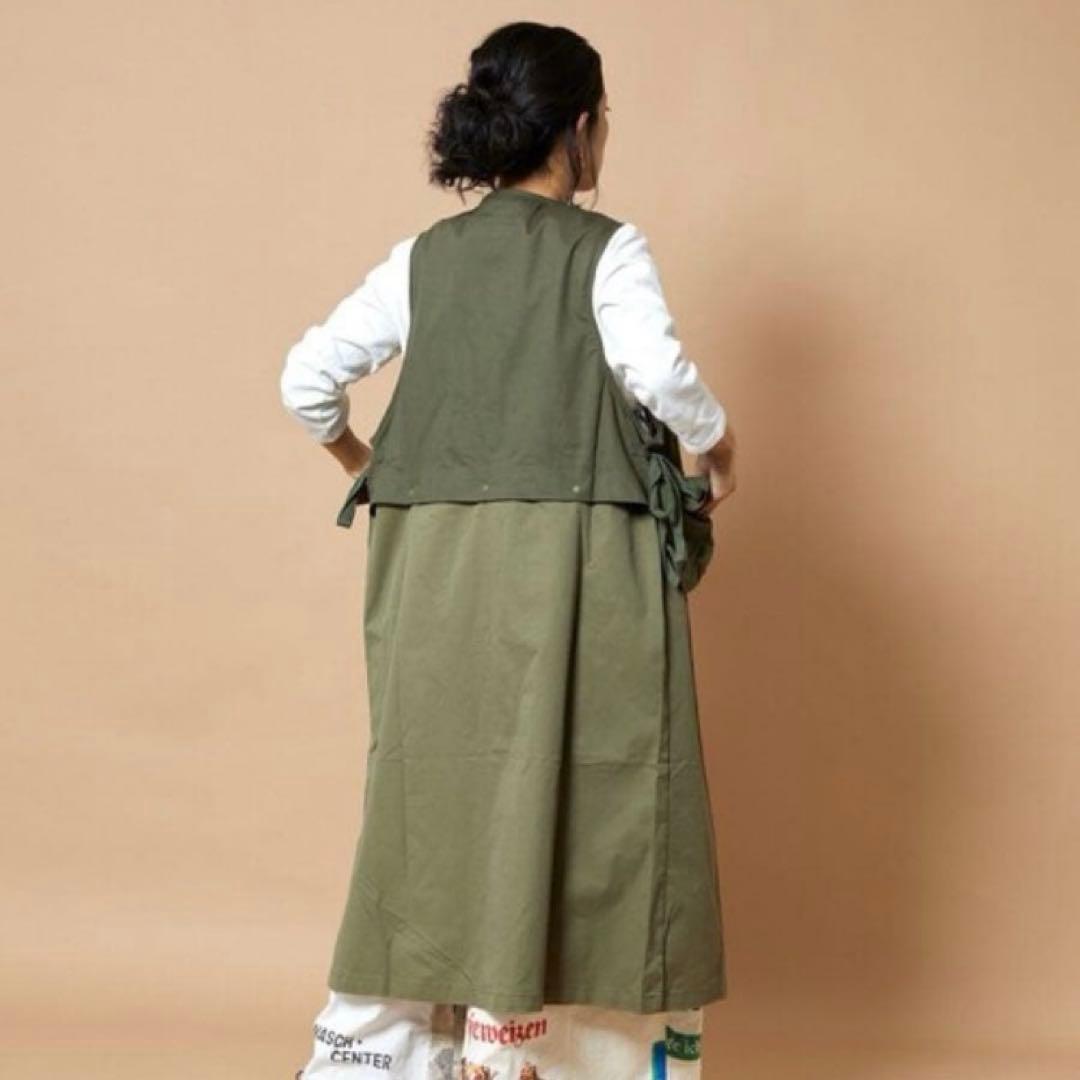 WORKWARE × Freada ミリタリー2WAYロングベスト