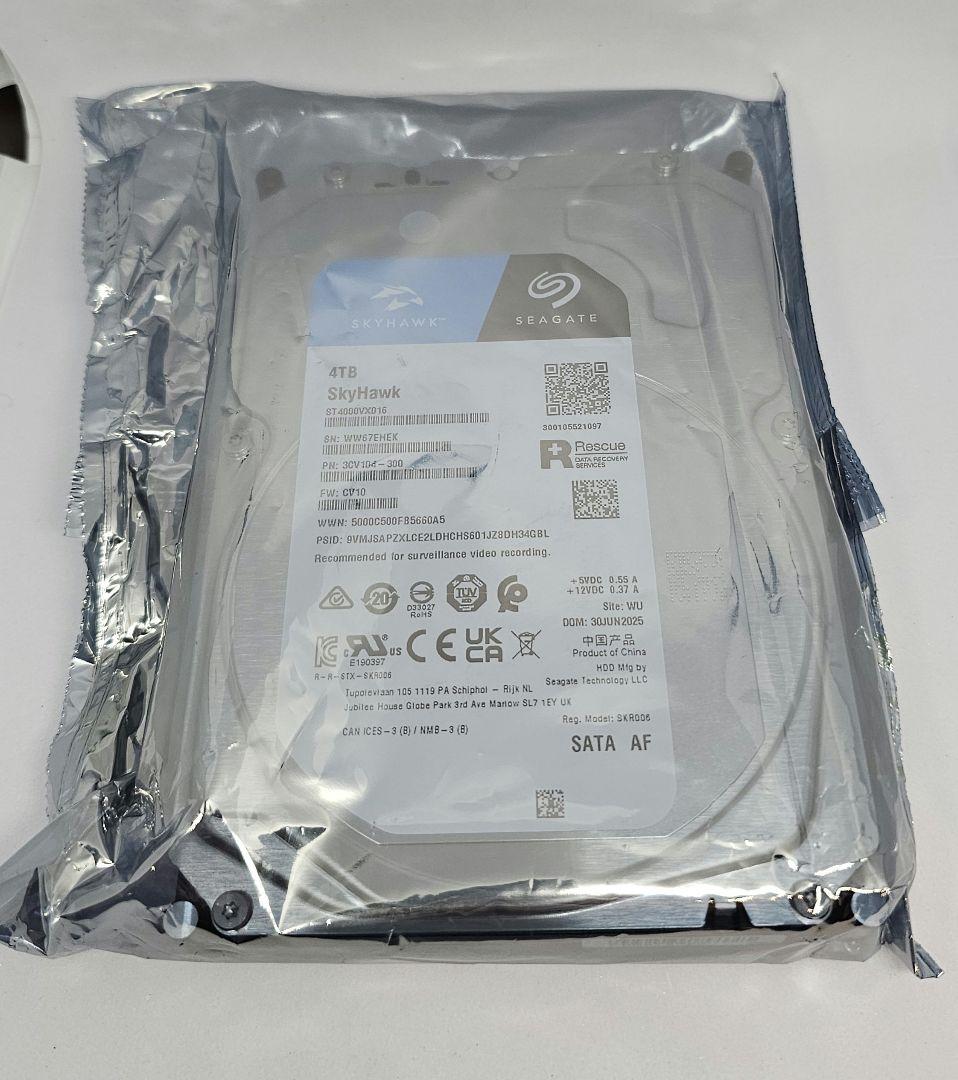 Seagate SkyHawk 4TB SATA HDD 未使用