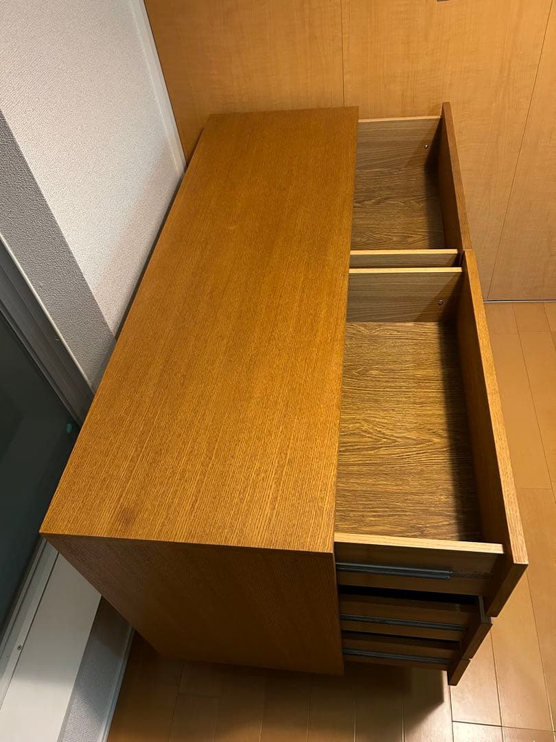 H*L様 ブラウン木製チェスト 6引き出し　送料込み