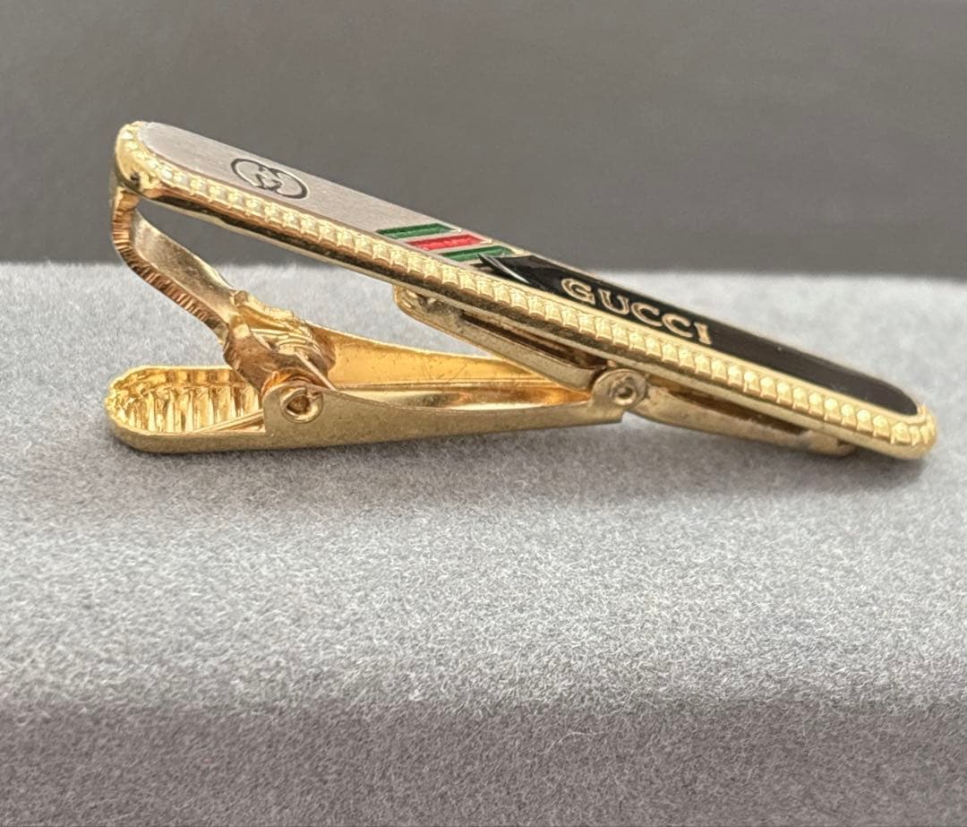 グッチ タイピン ネクタイピン シェリーライン インターロッキング ロゴ 刻印
