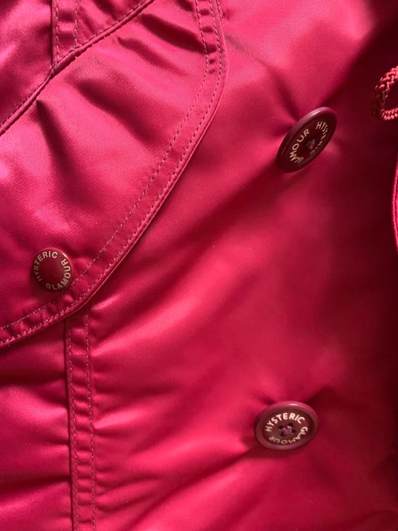 ヒステリックグラマー　レザー切り替えモッズコート