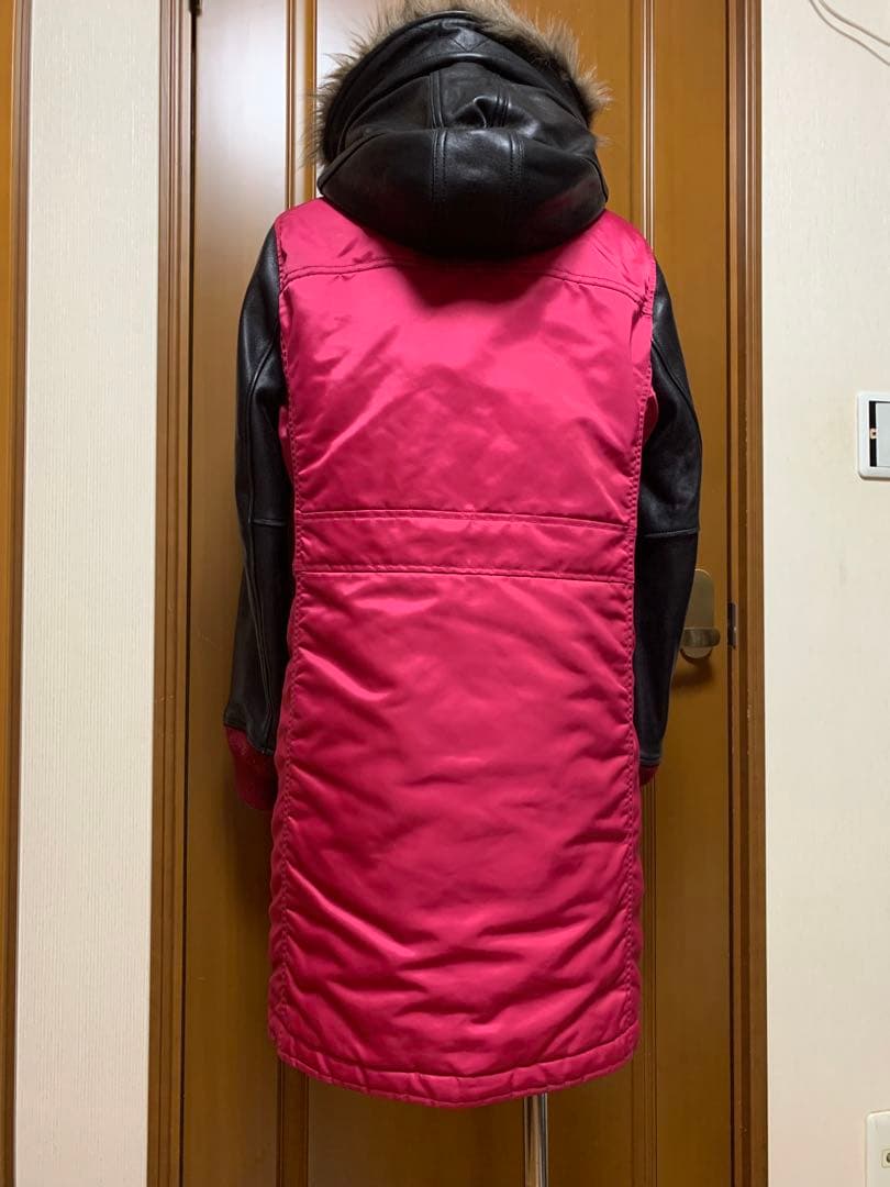 ヒステリックグラマー　レザー切り替えモッズコート