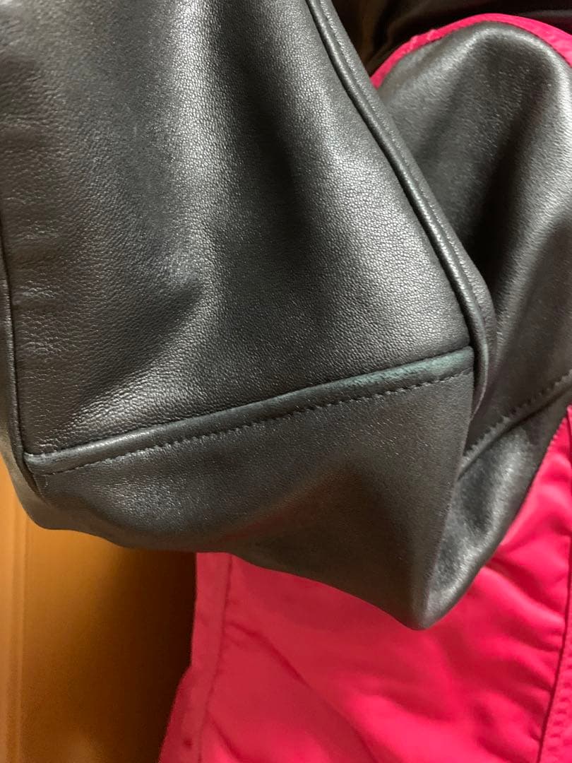 ヒステリックグラマー　レザー切り替えモッズコート