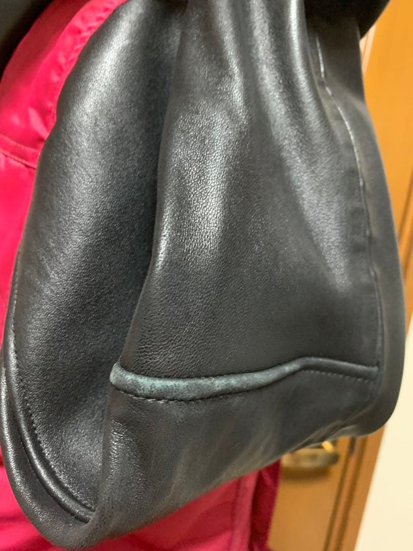 ヒステリックグラマー　レザー切り替えモッズコート