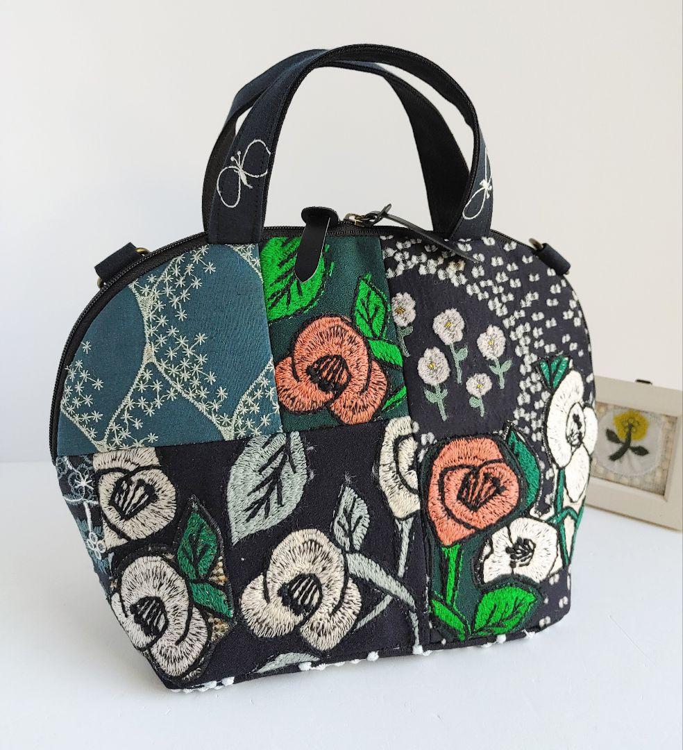 ミナペルホネン　swing camellia　バラードパッチ　ミニサイズ